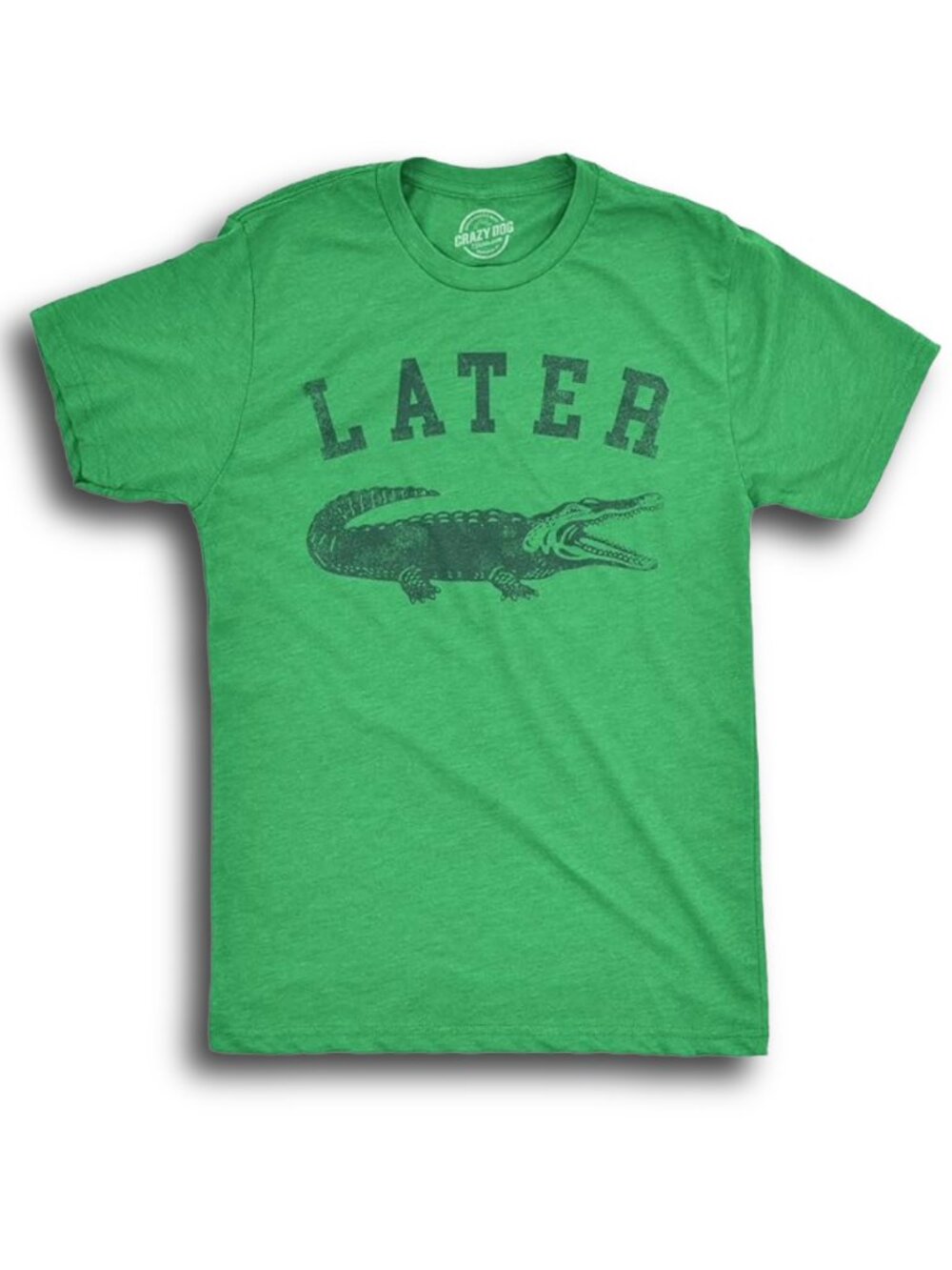 Men's Later Alligator Graphic T Shirt, GREEN, Size MEDIUM
